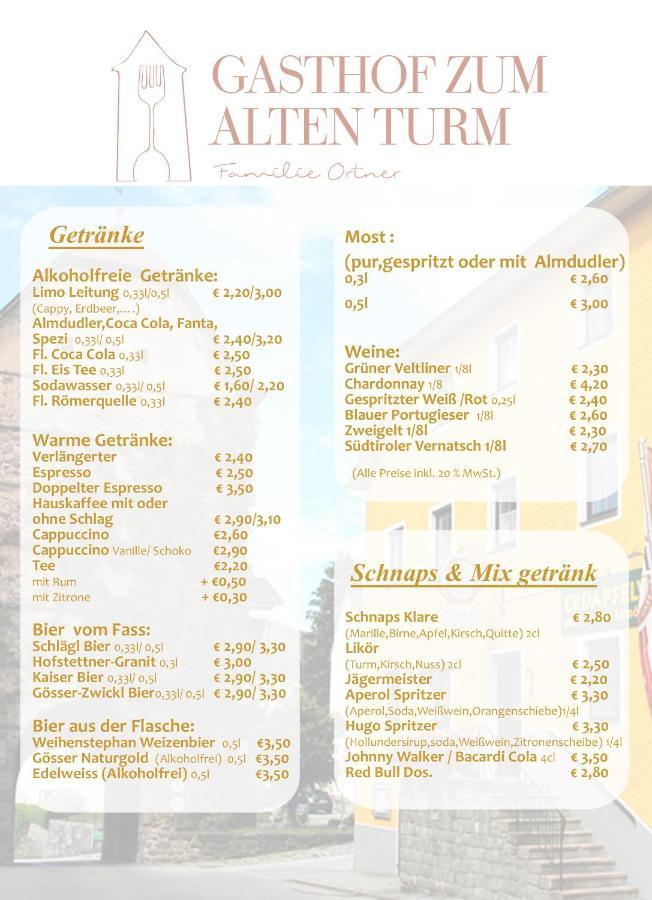Gasthof 'Zum Alten Turm' Haslach an der Muhl Экстерьер фото